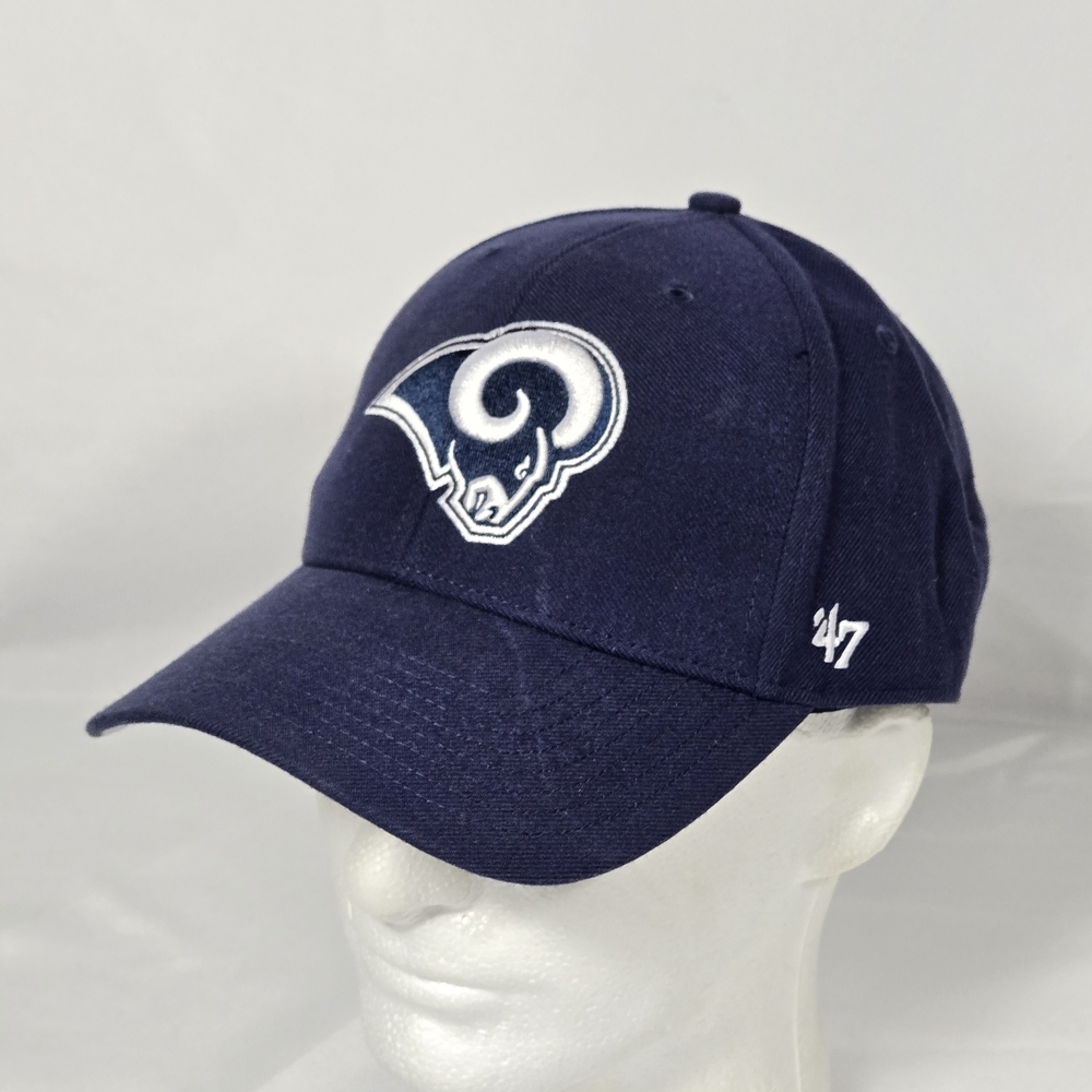 '47 St Louis Rams NFL Cap Adult Adjustable Strapback Hat Unisex Blue Embroidered